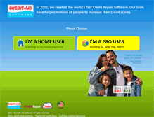 Tablet Screenshot of credit-aid.com